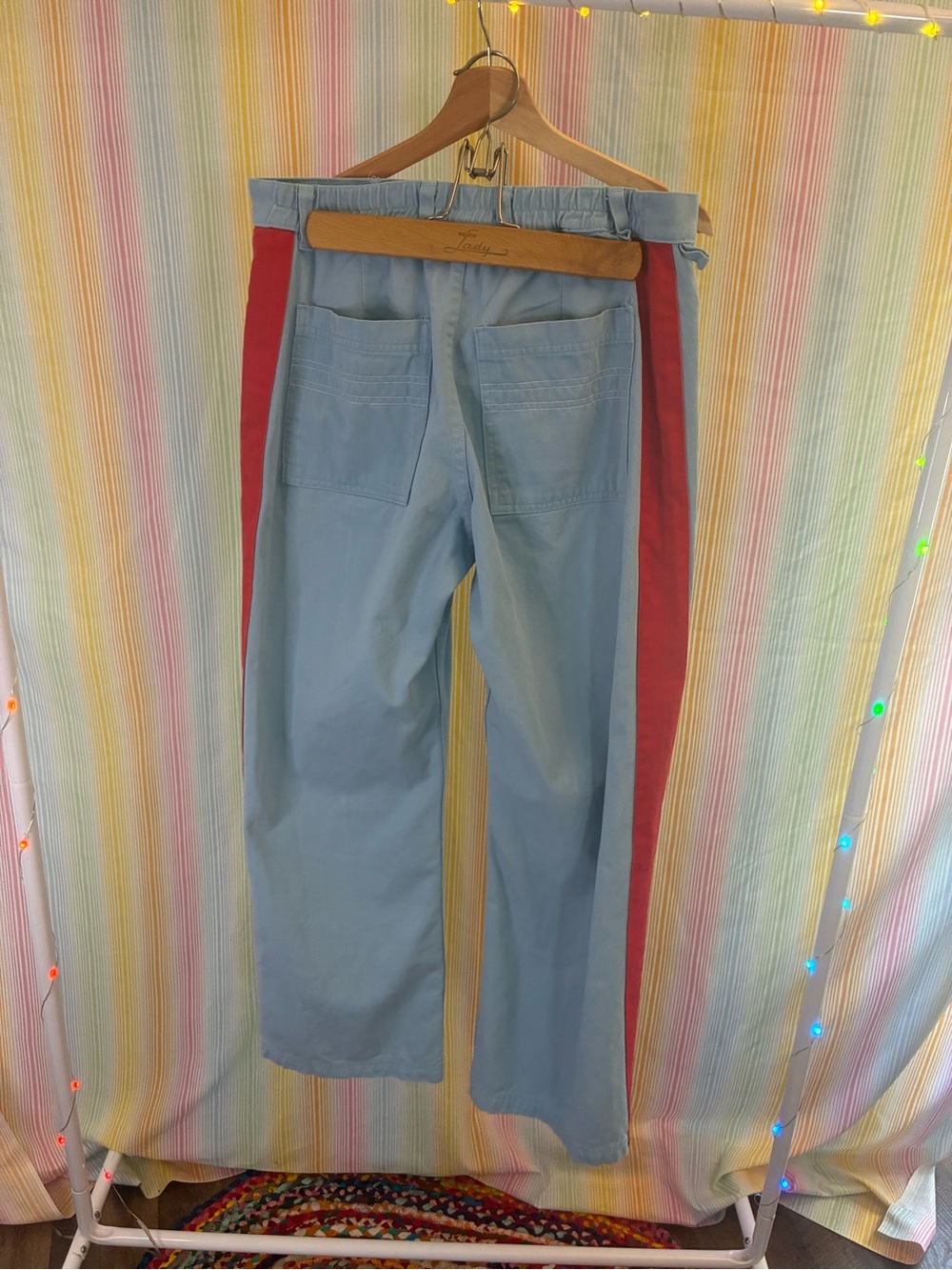 Big Bud Press Calvary western pants in baby blue, size M - Picture 3 of 4